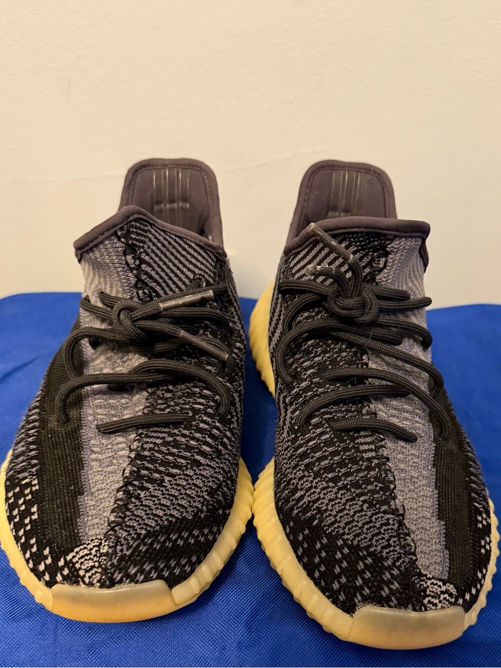 Yeezy Boost 350 V2 Black & Yellow Athletic Shoes men’s 10/womans 11.5